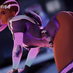 Sombra Taking A Big Cock In Her Ass