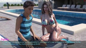 AWAM - Sam massage lotion on Sophia back