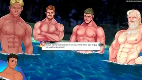 Buff Anime studs embrace intense BDSM thrills with daring toy play in steamy scene