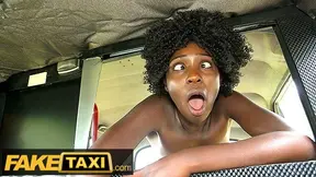 Sex Taxi – African Ebony Queen Rides a huge thick cock