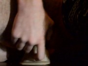 Trans ftm fuck himself close up with is prosthesis (no noise, roommate close)