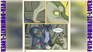 [2D Comic] Furry Dragons Male Orgy