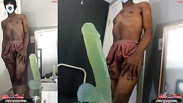 *MEMBERS ONLY* Members Only BONUS! ( 2 Angles ) Ass Monkey's Ass lips - Gaysex Bottom Bitch Deep Anal In Panties - Angle 1/5 of 6