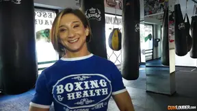 Sensuous Buxom Blonde MILF Karyn Fucks Her First Guy Intensely Hot