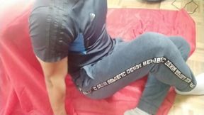 Young Latino shows his whole body