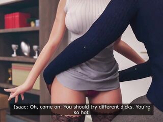 Hot 3d animation office sex where concupiscent milf screws with boss
