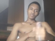turn on the ring and turn off the lights, i need my space to masturbate my big black cock