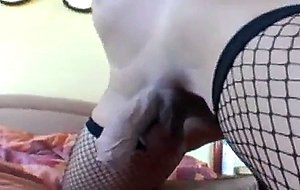 Tranny jerking off to chill out