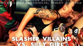 Villains Gangbang Silly Blonde Fox Monika in Scary Rough Pound