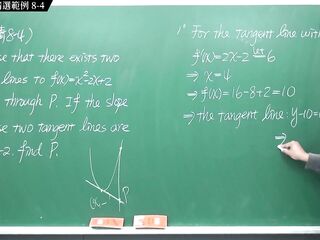 [無套中出][黑人][壯碩][羅莉]【張旭微積分】微分篇主題八：切線專論 - 精選範例 8-4 - 2020 版