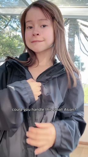 Girl in raincoat
