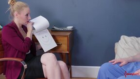 Dominated BDSM teen is throat banged
