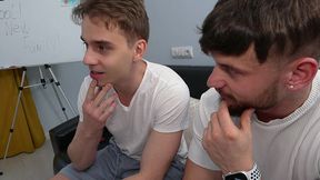 this stupid student doesn t want to study, but two cocks and double penetration is fine.