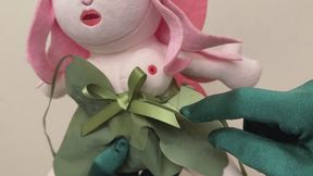 Stripping Leaf Dress off Plush Fairy