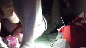 Big dildo in closet part 1