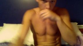 Very Sexy Twinks Cums Loads on His Stomach