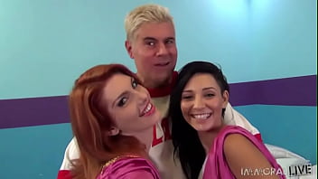 Clash of the Titans when Lylith Lust &amp_ Aimee Black Take Dan&#039_s Dick On