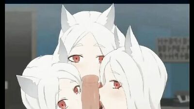 Watch these three teen anime foxgirls give sloppy BJs & handjobs while getting their pussies licked and drilled
