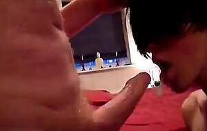 Old Man Barebacks a Skinny Twink on Webcam