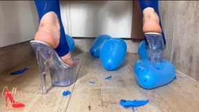 Goddess Lohan - Popping Balloons With My Cinderella High Heel - HD