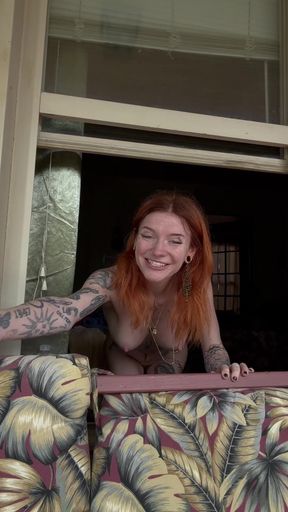 dared to fully expose myself to my neighbors