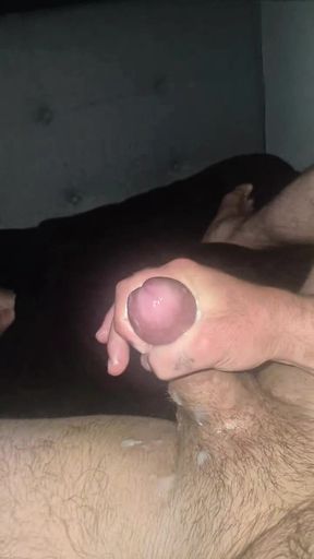 Insanely good solo homemade toe tingling double climax orgasm with messy lots of sperm big ejaculation from nice hot cock