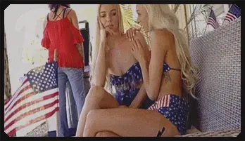 Blonde Twins Emma Hix & Molly Mae Stepbro Face-Sitting 4th of July Porn