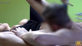 LOAN4K Blue eyed girl makes money on cars with dirty sex action