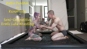 Kellie Panther vs KaneVision Semi Competitive Erotic Lube Wrestling
