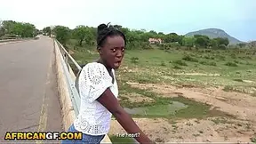 Curvy Busty Black Girlfriend Goes Crazy Riding BWC In Public Park