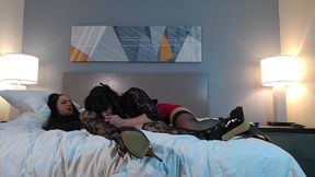 hot crossdresser gives ts bailey wilde a blowjob