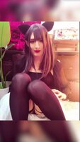 Crossdresser Chika - Chika's Seductive Solo: Black Haired Crossdresser Masturbates in Vertical HD