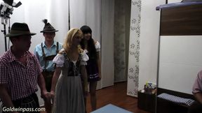 Lederhosen fuck fest orgy
