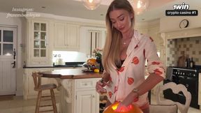 Surprising My Stepsister Frances Bentley with a Halloween Gloryhole Adventure - POV Fun & Intense Moments!