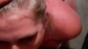Slutty Wife Sucking Big Dicks at the Bar
