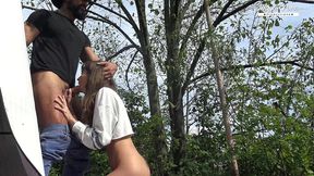 lili charmelle - cowgirl fucking in public outdoors - behind the scenes