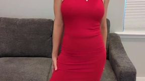 New Red Mini Dress Try On (Rae Lil Black)