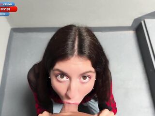 That babe Likes to Walk with Jizz on Public So Much that That babe Asks to Cum on Her Face on 1st Date