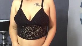 I make a hot video for my lover showing my tits
