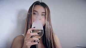 Evening glass and smoke mp4 HD