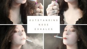 Custom - Outstanding Nose Exhales - Smoking 2 Marlboro Red