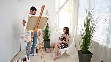 Seductive Babe Candie Luciani Tempts Artist Into Steamy Sex Session GP2813