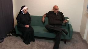 Nun Evangeline gets Mesmerized handjob