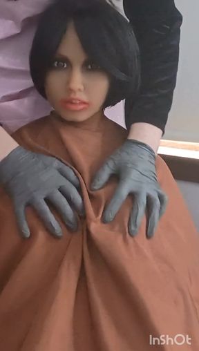 A preview of what's to cum, Julia modeling haircutting capes