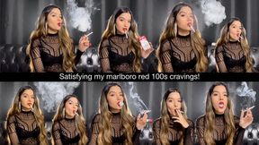 Satisfying my marlboro red 100s cravings!