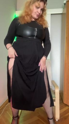Witch Teasing and Masturbating