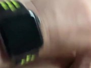 I jerked off my fat uncut dick in the morning