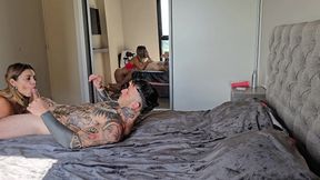 Behind the Scenes! Amateur Couple Have Sex in the Morning. Double Penetration