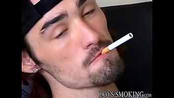 Hairy skaters Ian Madrox and Dustin Kilimin smoke &amp_ stroke