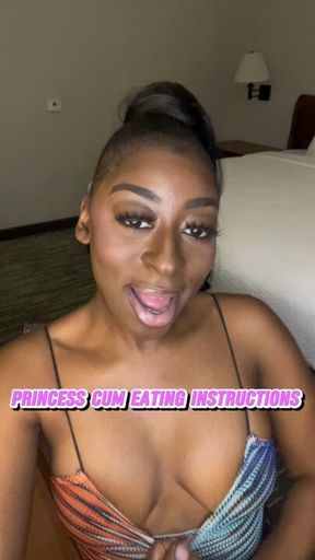 Princess Cum Eating Instructions